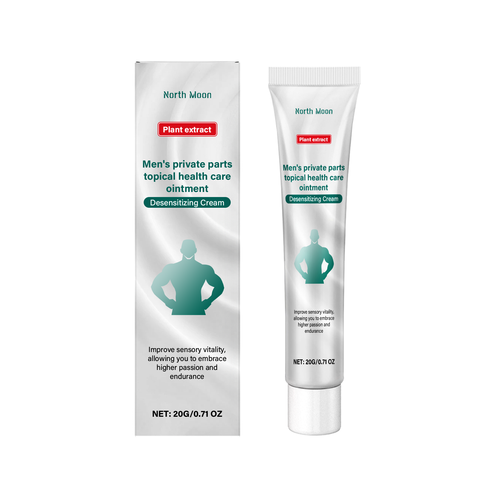 North Moon Men's Care Cream Enhance Comfort Men's Vitality Moisturizing Body Care Balm