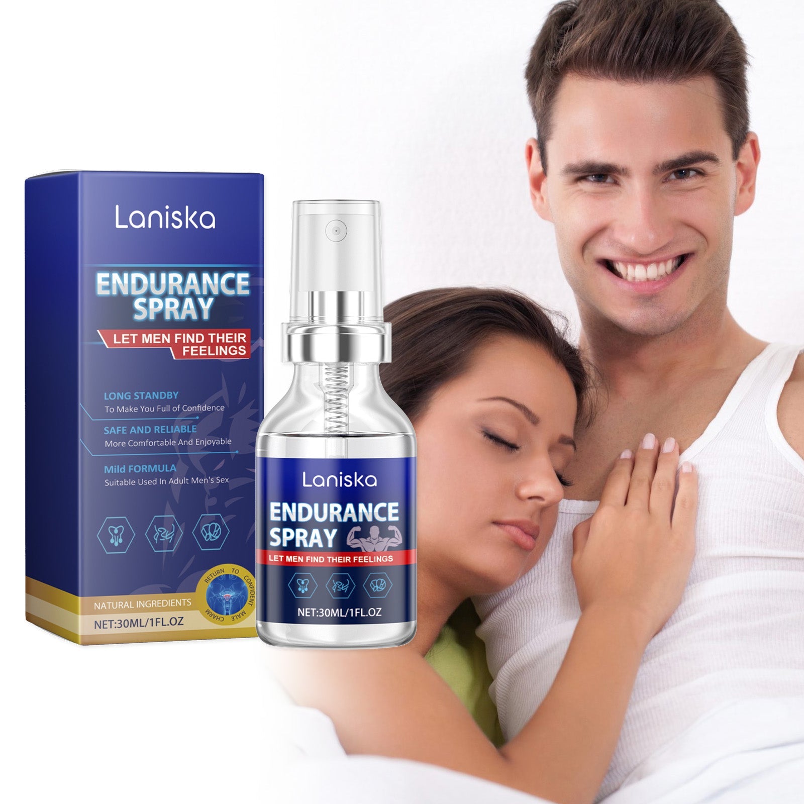 Laniska Men's Repair Spray Easy Care Men's Comfort Enhancing Body Spray