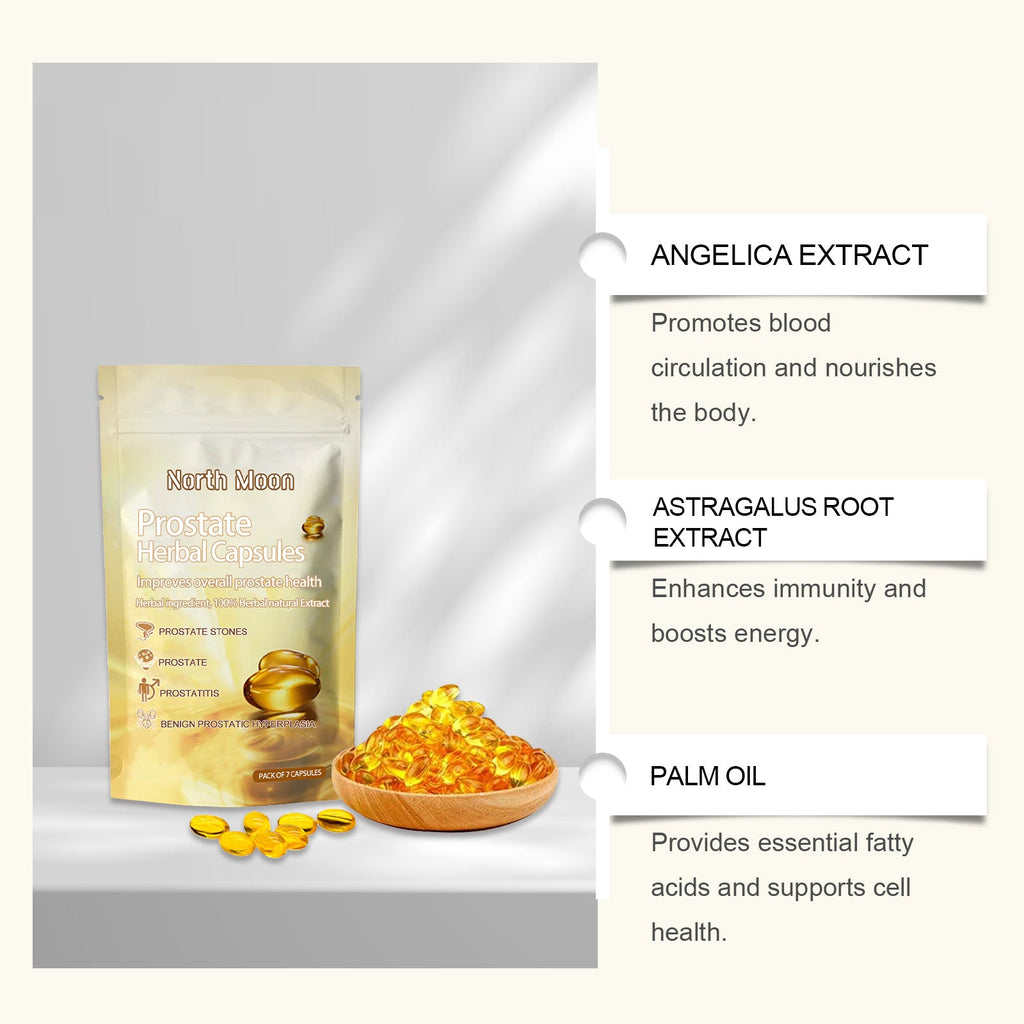 North Moon Men's Care Capsules Men's Gentle Herbal Care Vitality Boosting Body Care Capsules