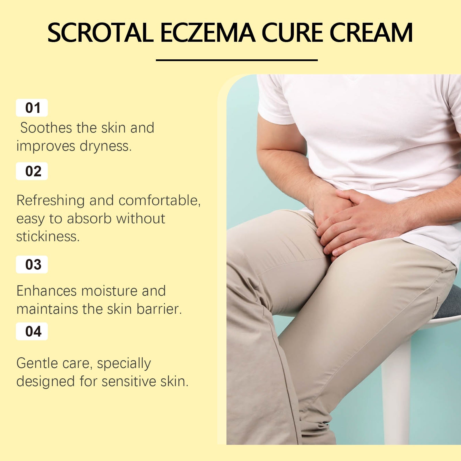 South Moon Men's Body Neck Cream Men's Body Skin Moisturizing Daily Massage Care Cream