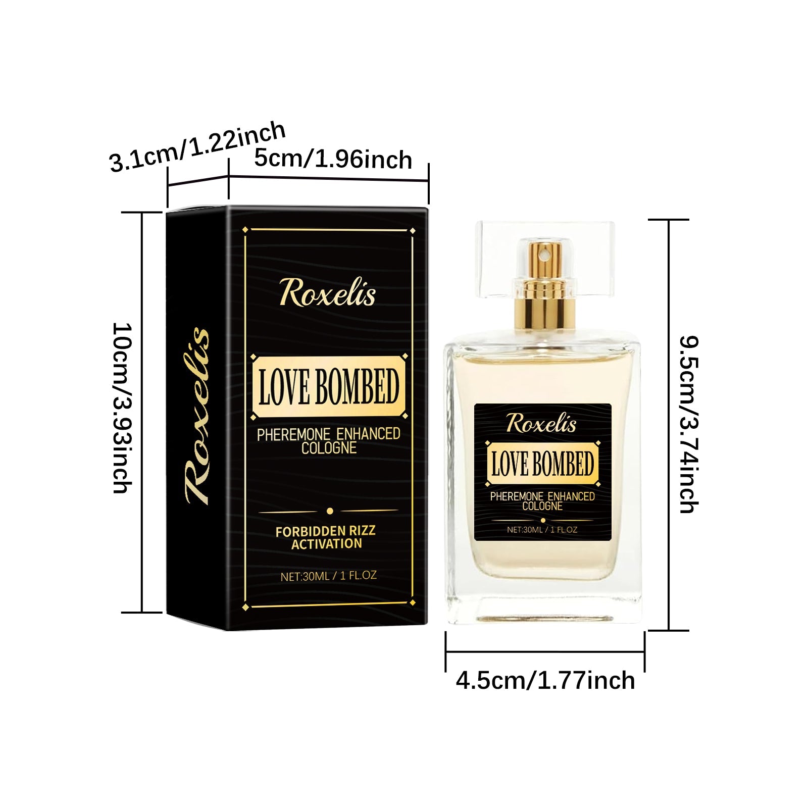 Roxelis Men's Pheromone Perfume Men's Cologne Long-lasting Light Fragrance Business Gentleman Fresh Charm Encounter Perfume