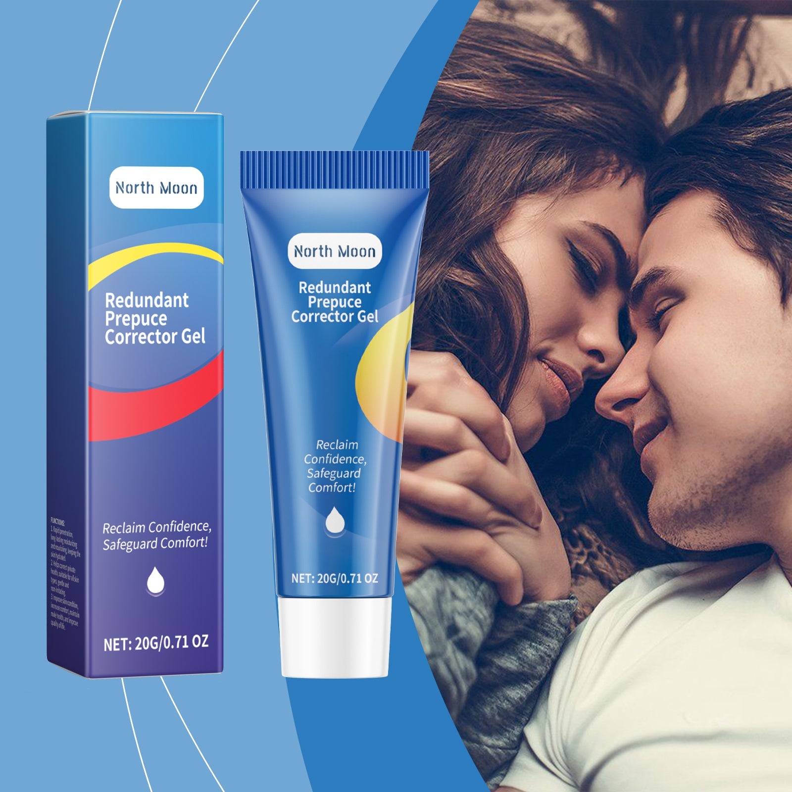 North Moon Men's Repair Gel Herbal ingredients gentle soothing repairing moisturizing care gel