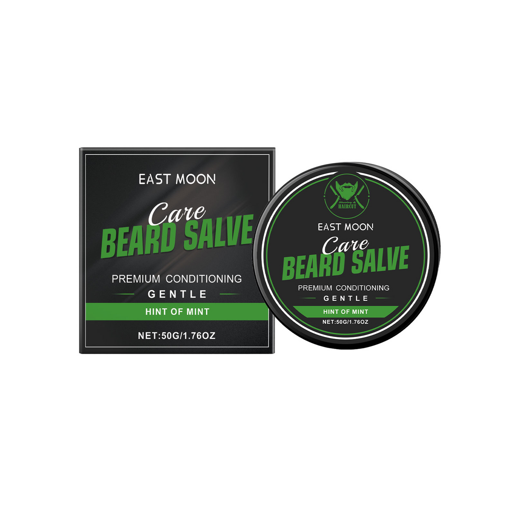 East Moon Men’s Mint Beard Balm | Softening & Nourishing Beard Care | Hydrate & Groom with Confidence
