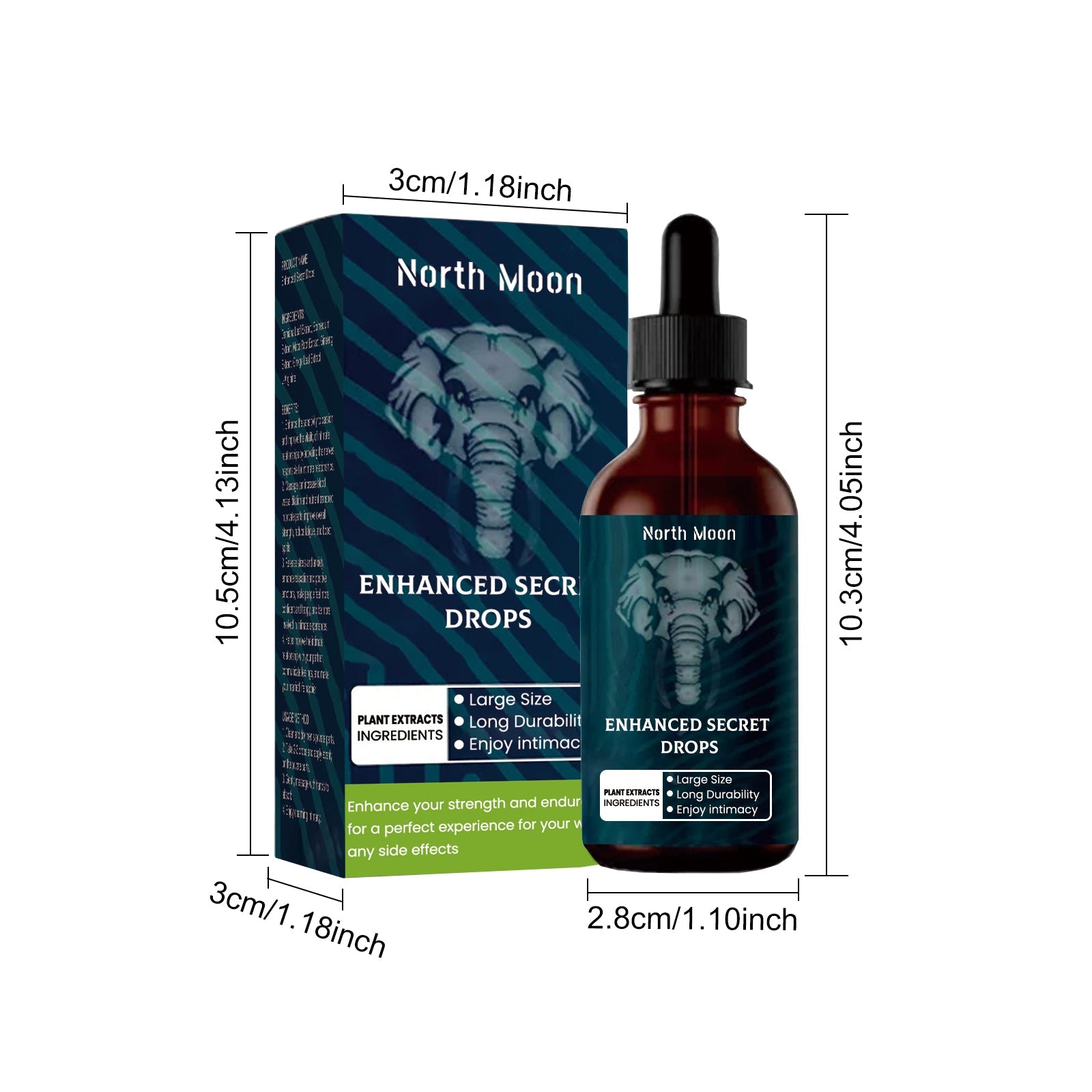 North Moon Men's Body Massage Essential Oil Men's Body Strengthening and Vitality Stimulating Body Care Essential Oil
