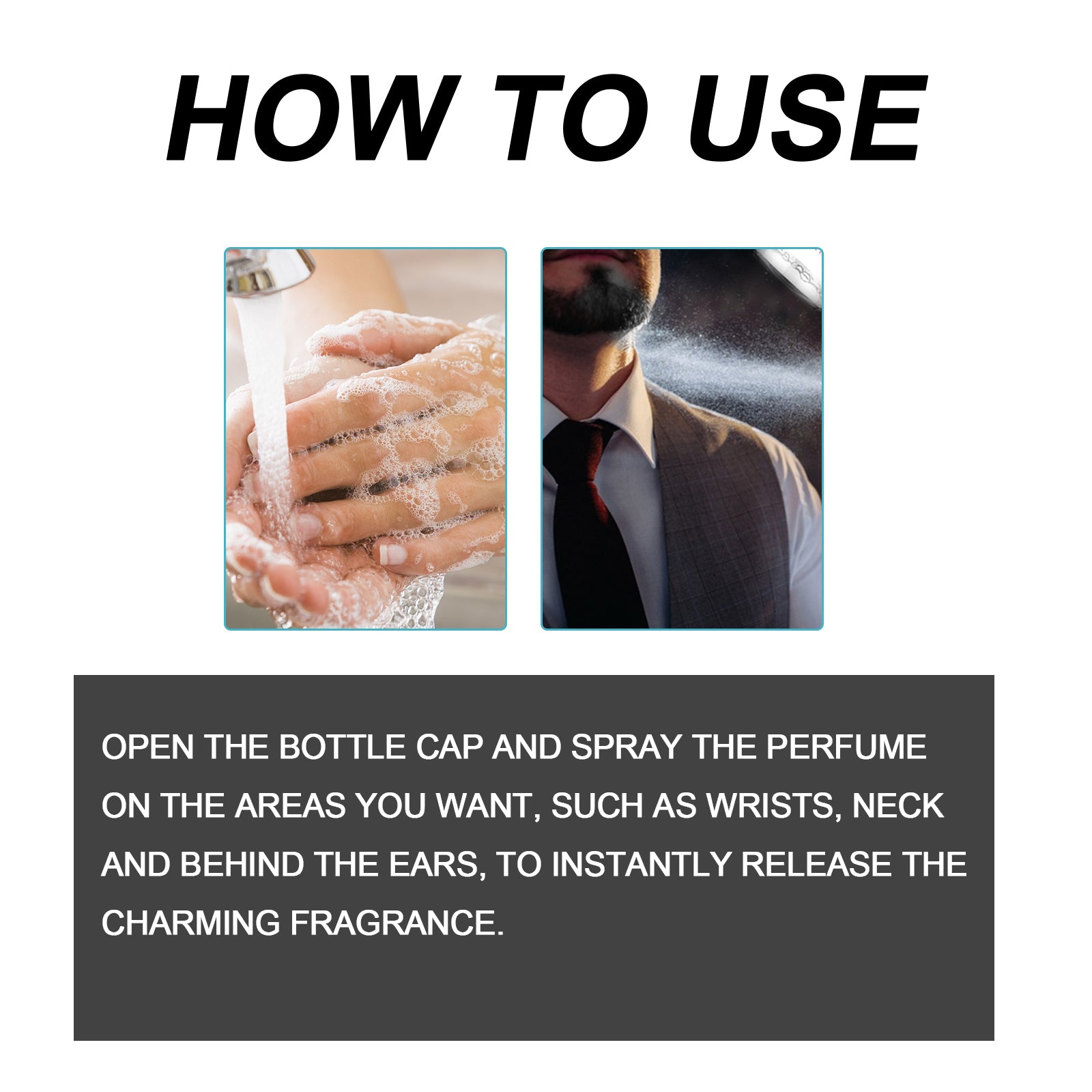 Roxelis Men's Perfume Body Fragrance Light Natural Dating Atmosphere Long-lasting Charm Niche Perfume