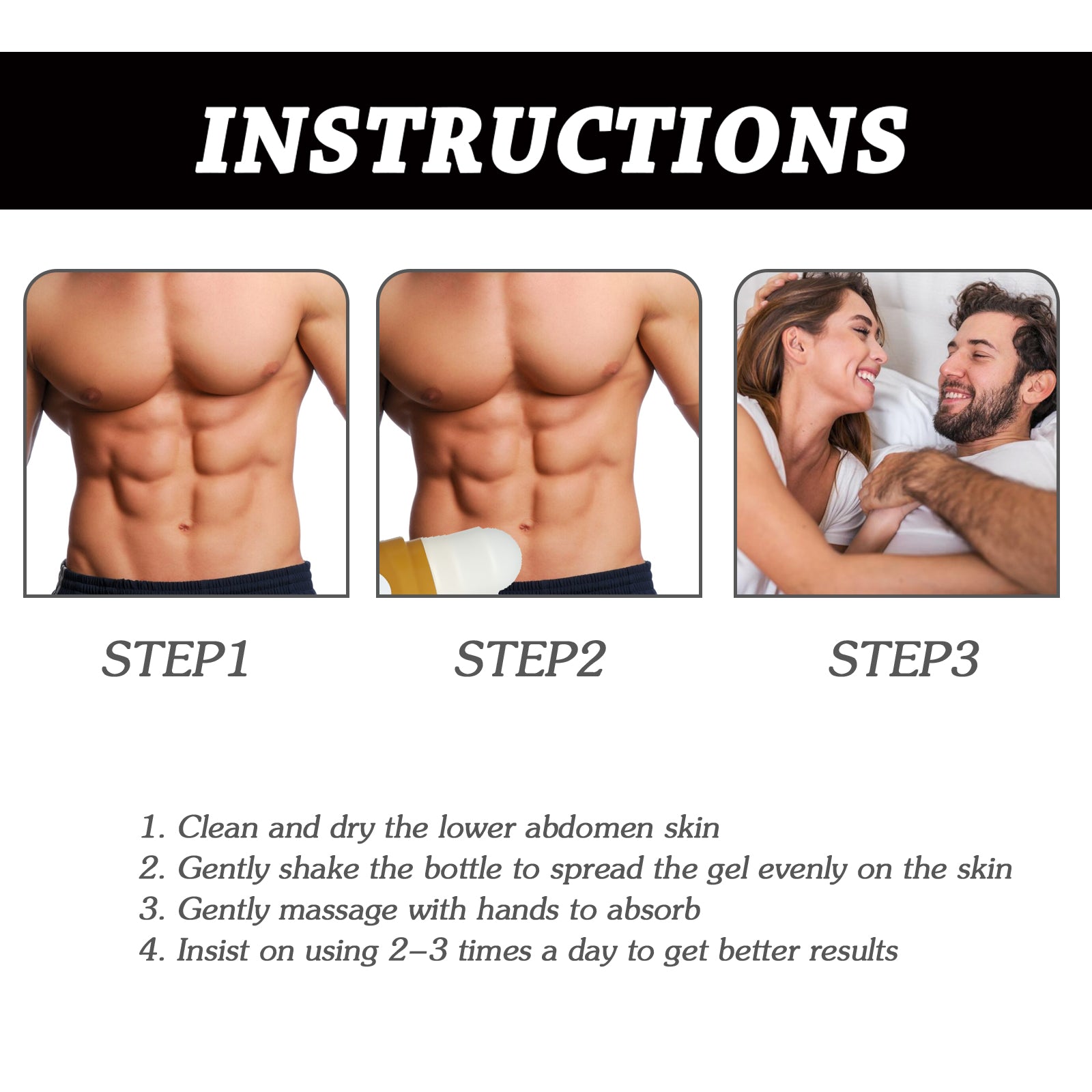 South Moon Men's Care Gel Roll-On Relieve Prostate Discomfort and Strengthen Body Massage Gel