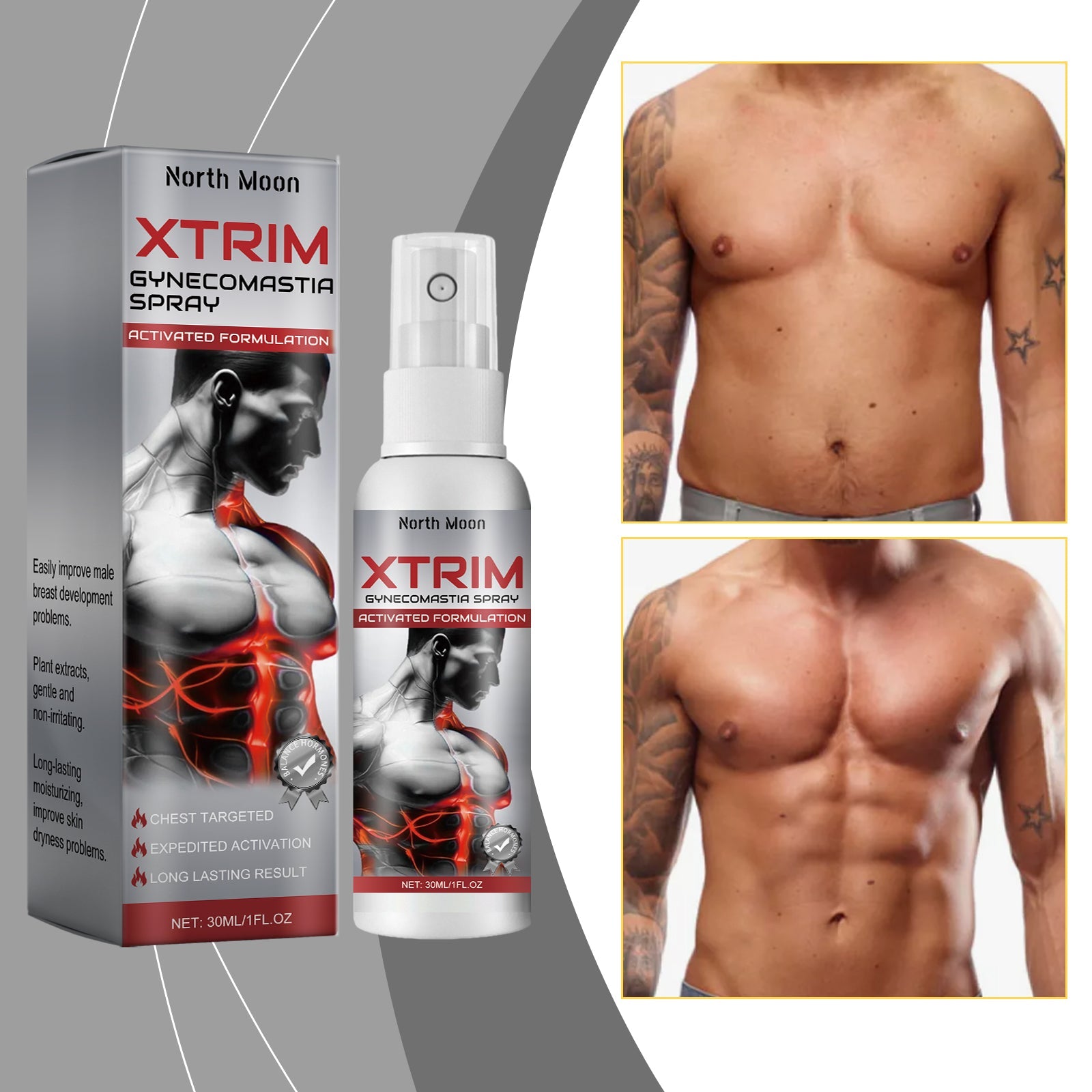 North Moon Male Breast Care Spray