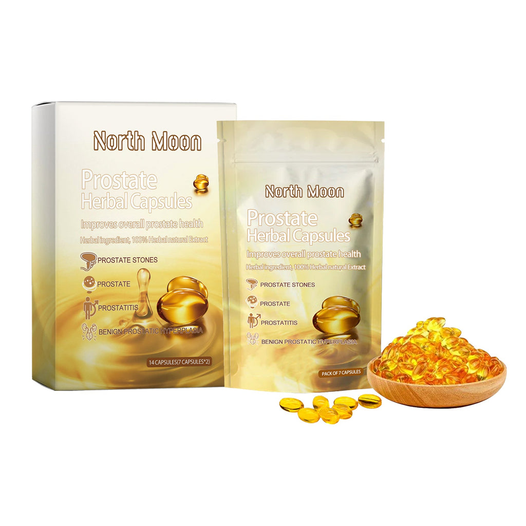 North Moon Men's Care Capsules Men's Gentle Herbal Care Vitality Boosting Body Care Capsules