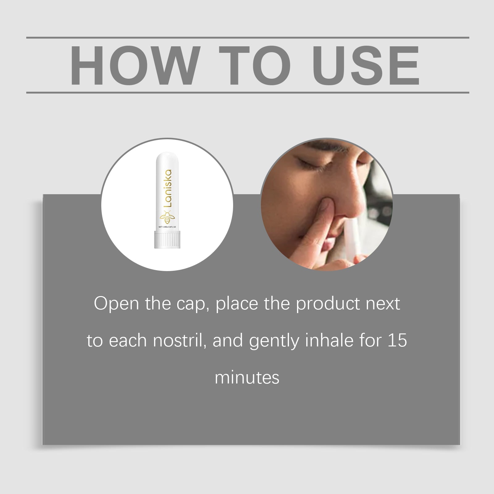 Laniska Bee Venom Men's Care Inhaler Relieve body discomfort, enhance male vitality, daily comfort