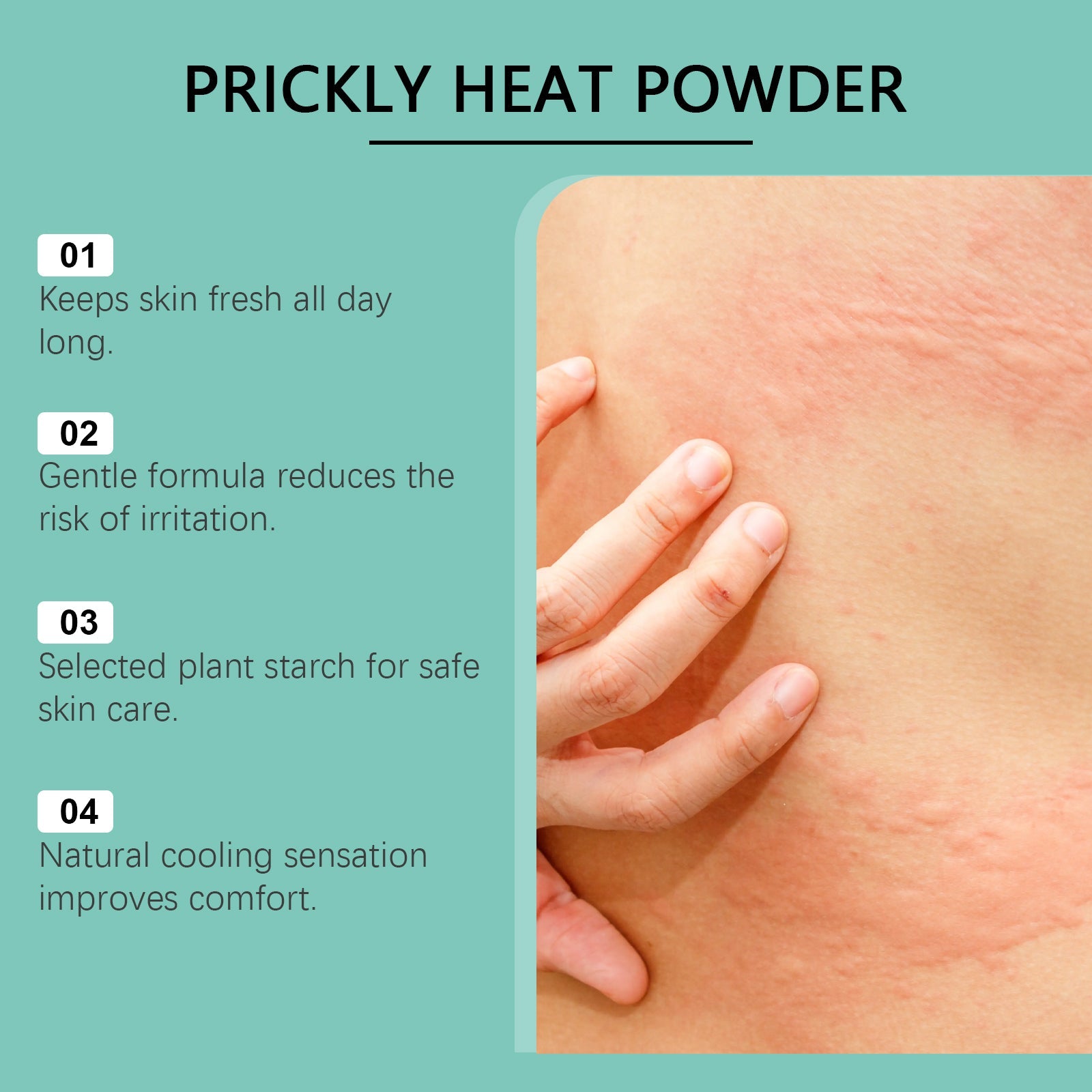 Ximonth Men's Care Body Powder Skin Care Sweat Absorption Breathable plaid Refreshing Mint Daily Care