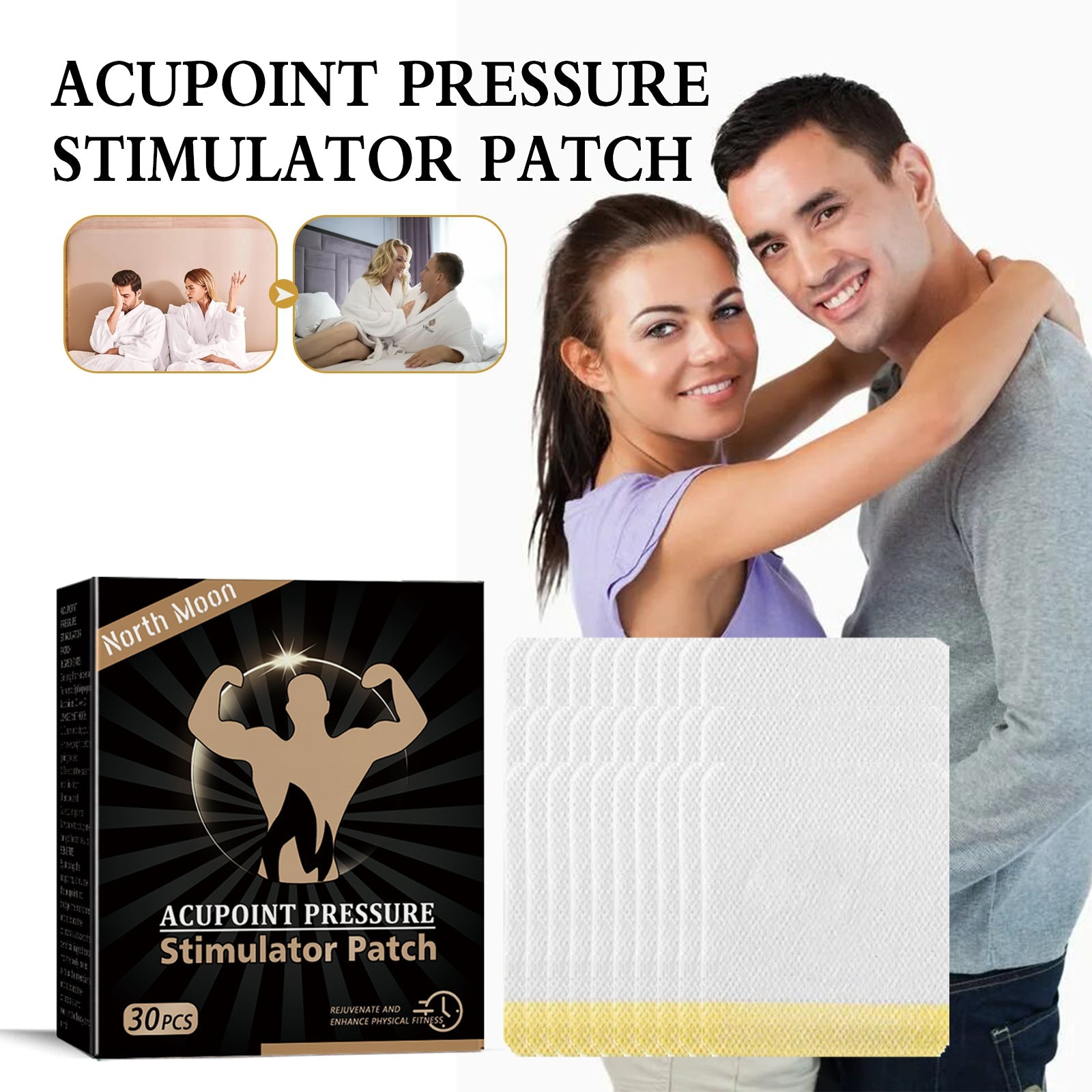 North Moon Body Nursing Adhesive Bandage Men's Body Strengthening Care Navel Patch Warm Kidney Protect Yang Kidney Patch