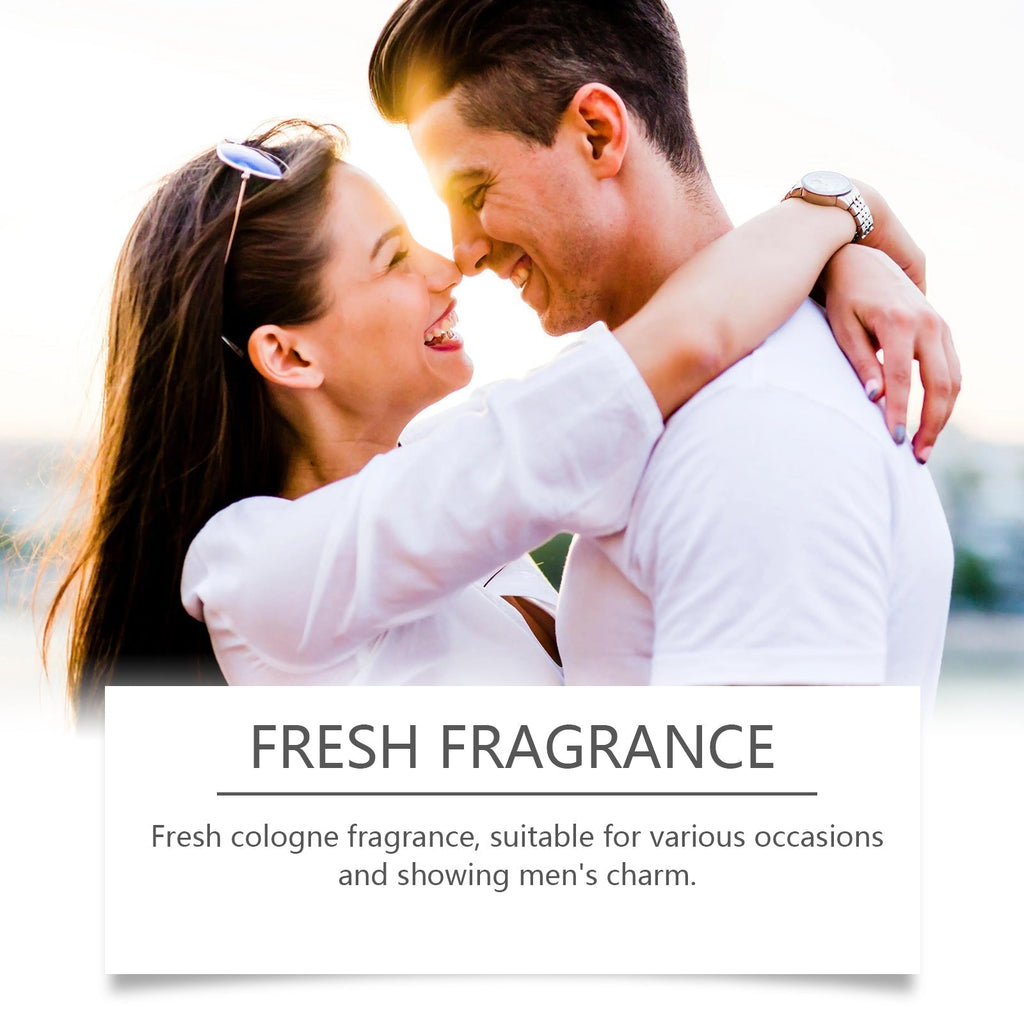 Roxelis Eau de Toilette Spray Men's Perfume Cologne Citrus Scent Fresh Charm Portable Fragrance Spray