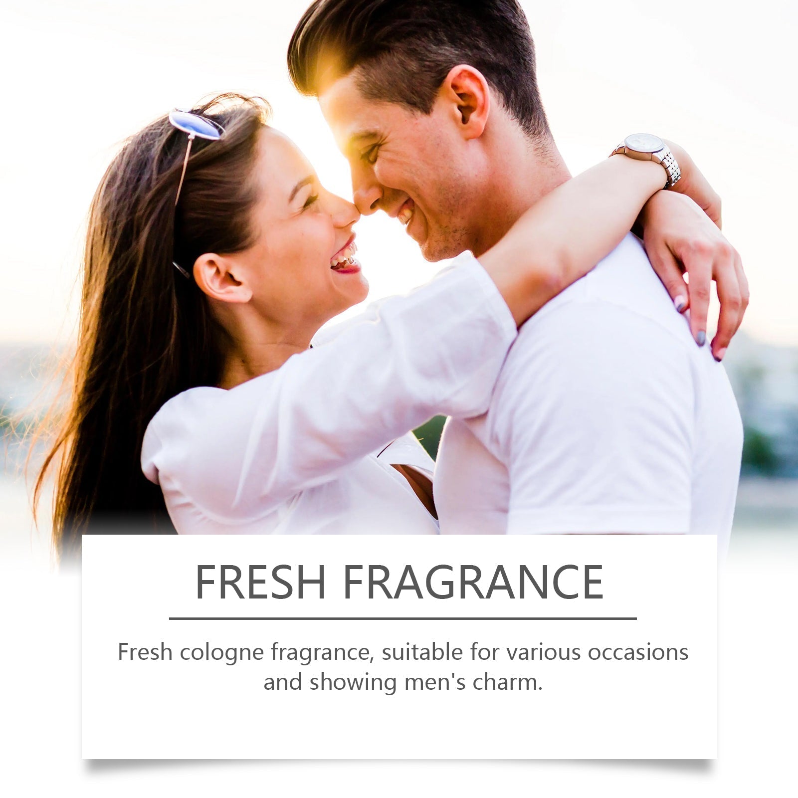 Roxelis Eau de Toilette Spray Men's Perfume Cologne Citrus Scent Fresh Charm Portable Fragrance Spray