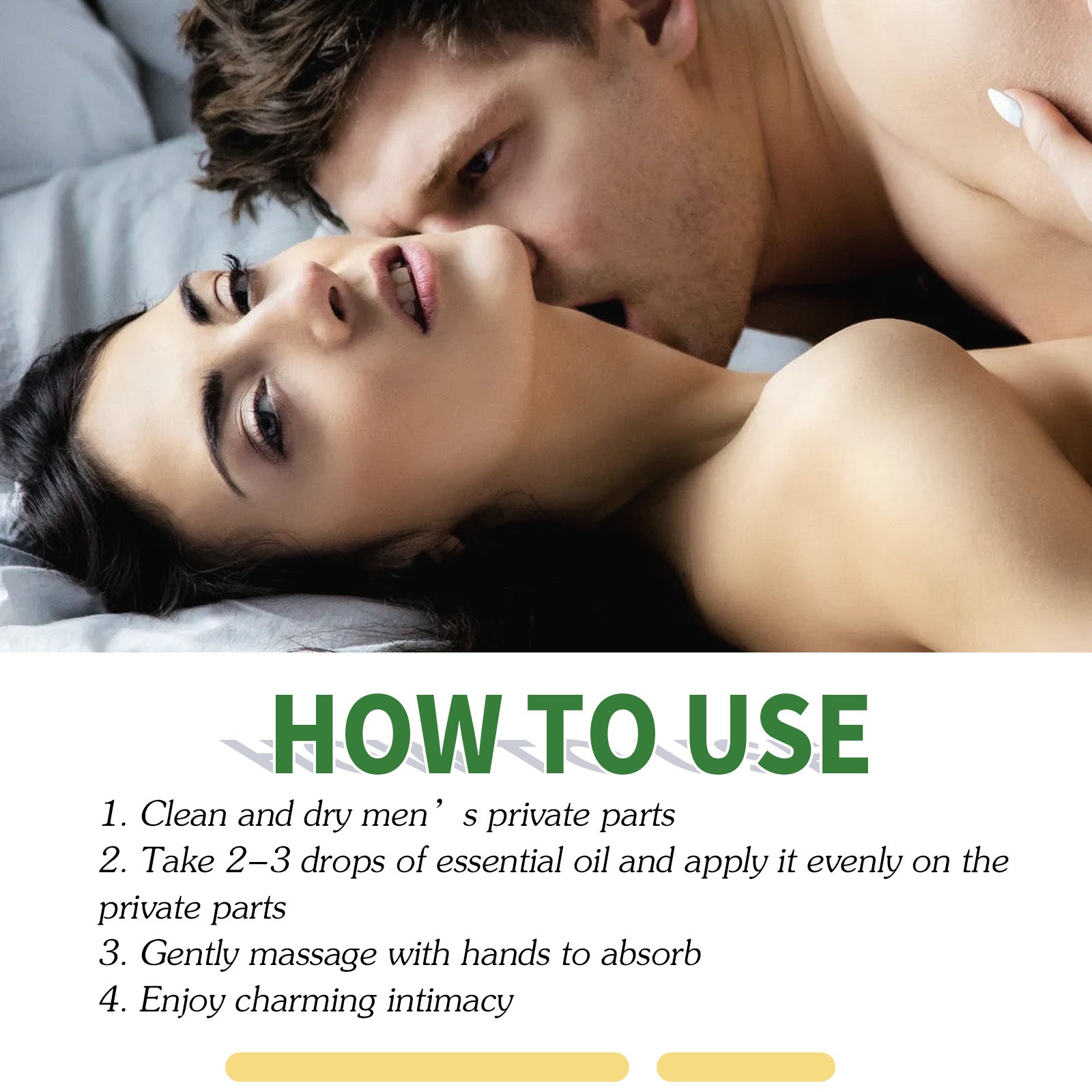 North Moon Men's Enhancement Massage Oil Men's Body Care Strong Vitality Moisturizing Care Essential Oil