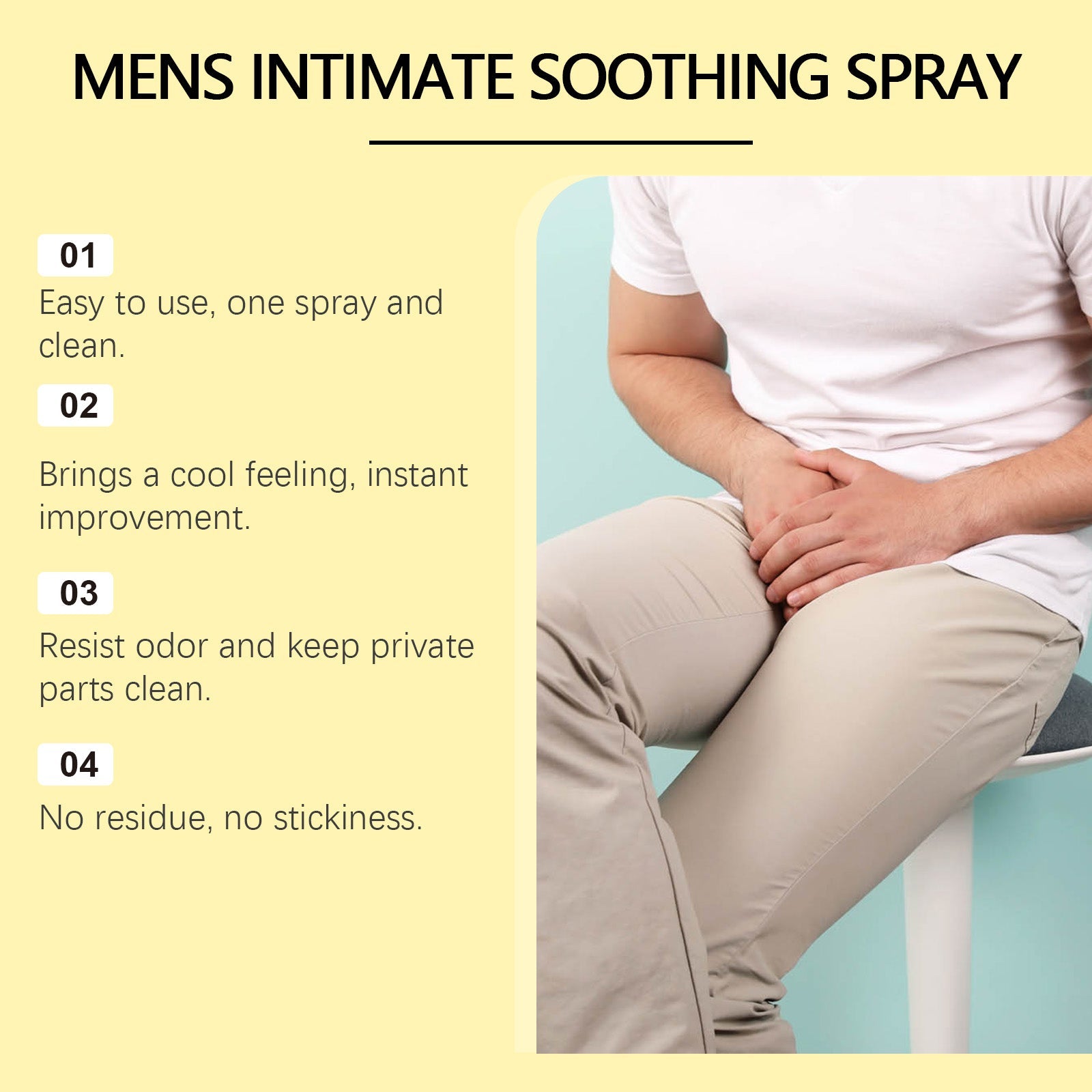 North Moon Men's Body Care Spray Gentle Relief for Daily Body Discomfort Men's Care