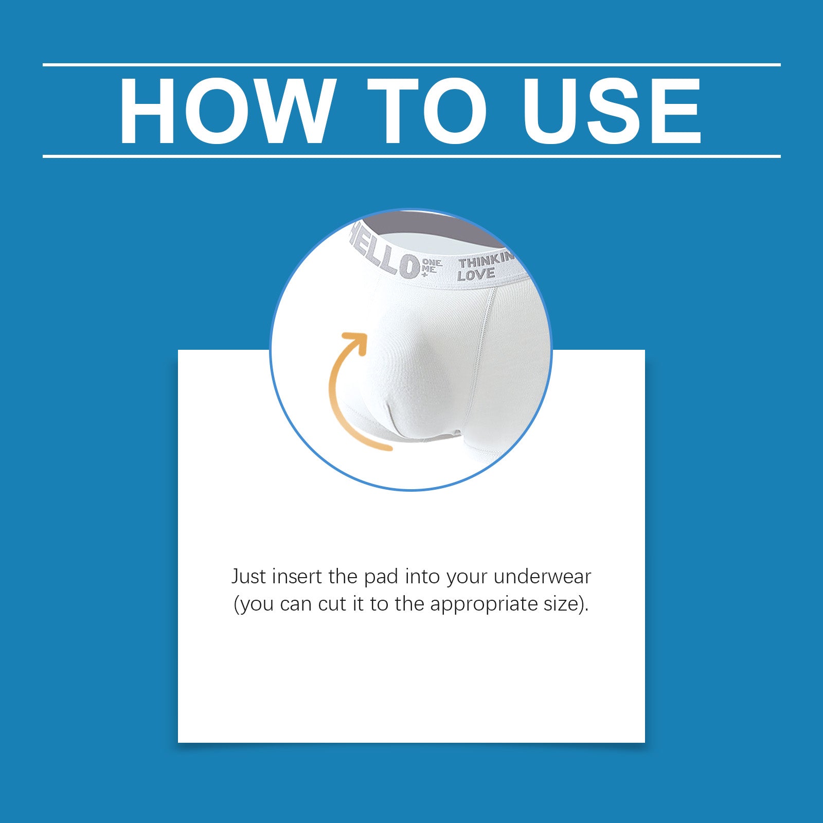 North Moon Men's Body Care Pad Men's Body Care Breathable Anti-Wear Comfortable Material Care Pad