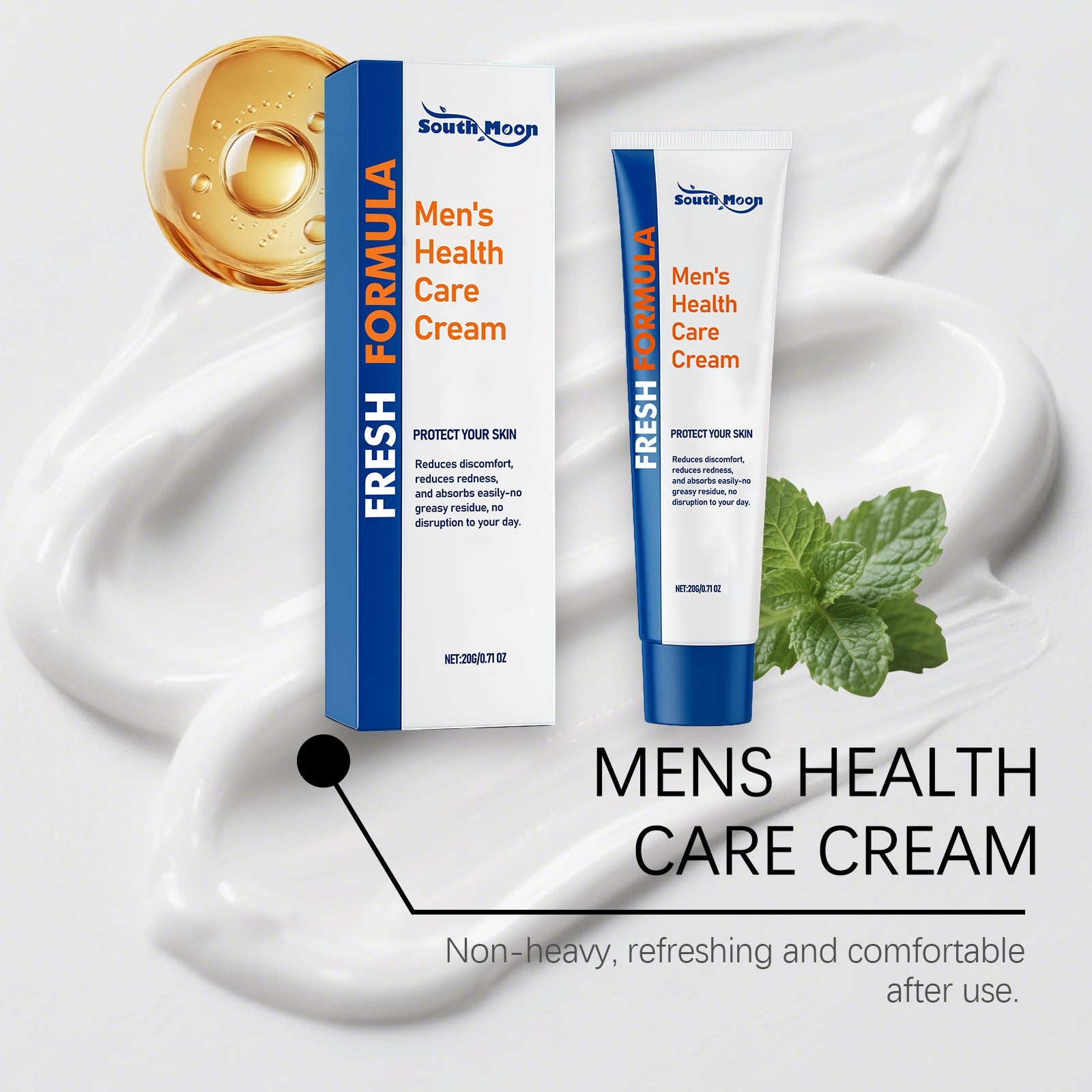 South Moon Men's Body Care Cream Gentle Nourishing Moisturizing Comfortable Body Care Daily Cream