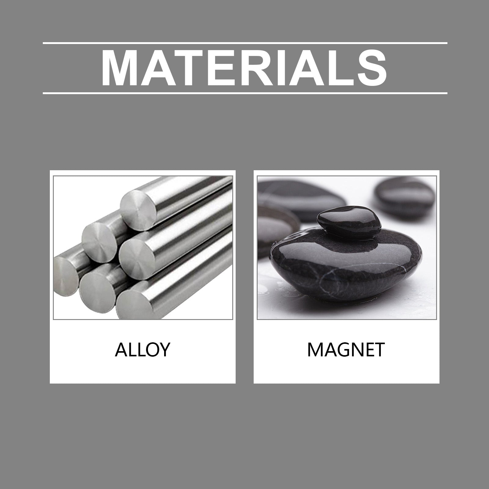 Hoexe silver Magnetic Ring Body Comfortable Sports Portable Simple Men's Daily Accessory Ring