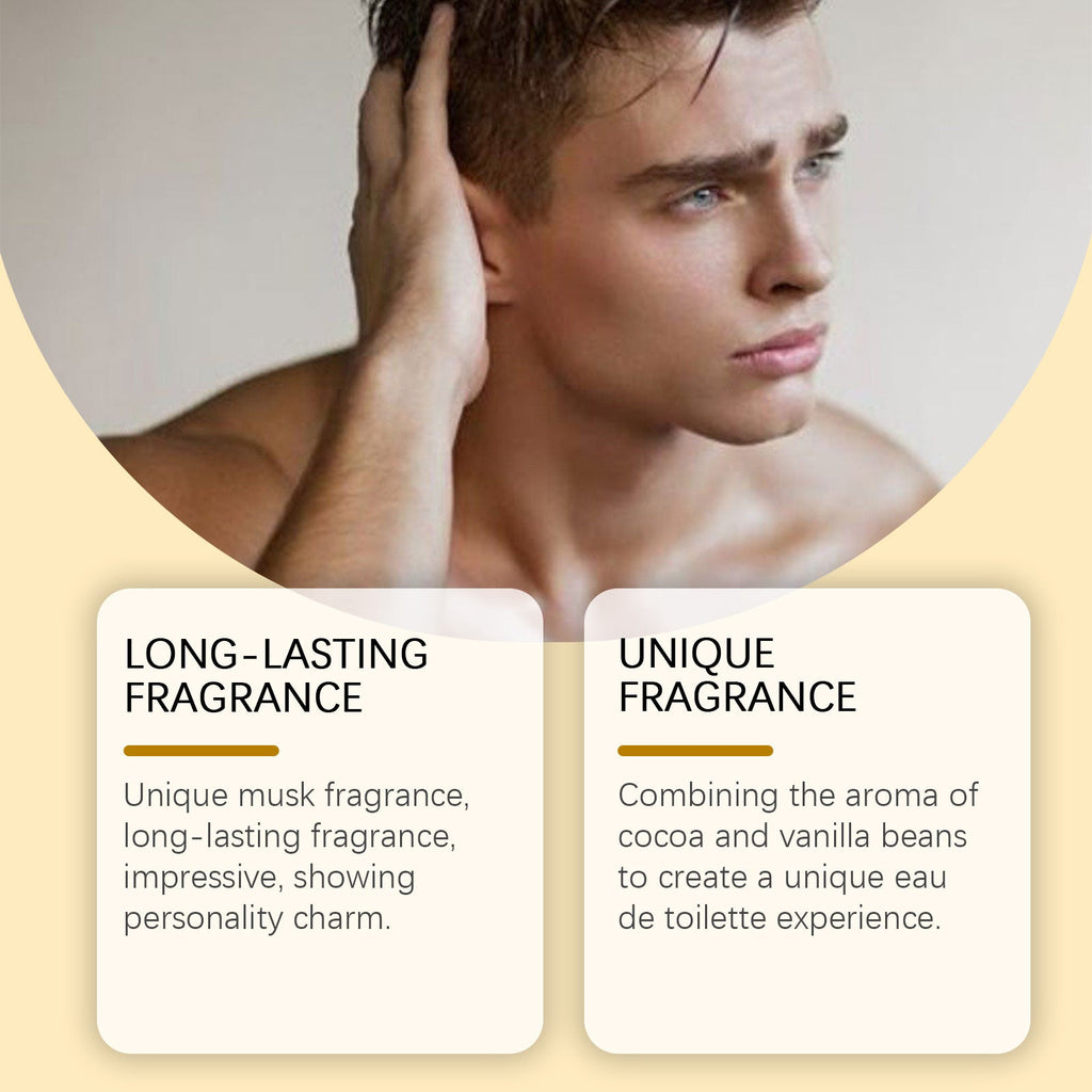 Roxelis Charming Cologne Eau de Toilette Men's Perfume Long-lasting Fragrance Light and Elegant Fresh Charming Atmosphere