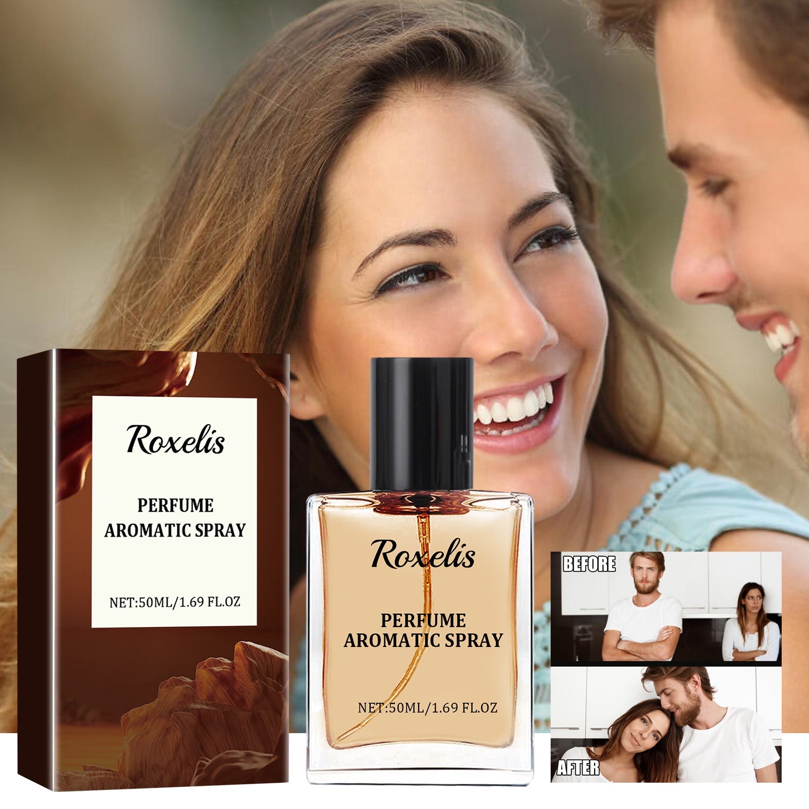 Roxelis Cologne Men's Perfume Gentle Non-irritating Long-lasting Fragrance Men's Charm Release Elegant Fresh Atmosphere Perfume