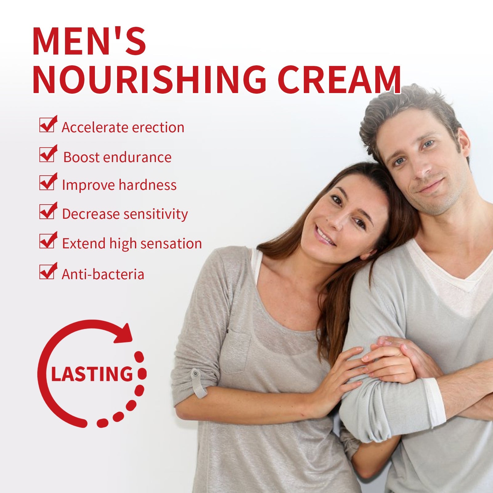 North Moon Men's Care Cream Men's Vitality and Strength Moisturizing Exercise Body Massage Care Cream