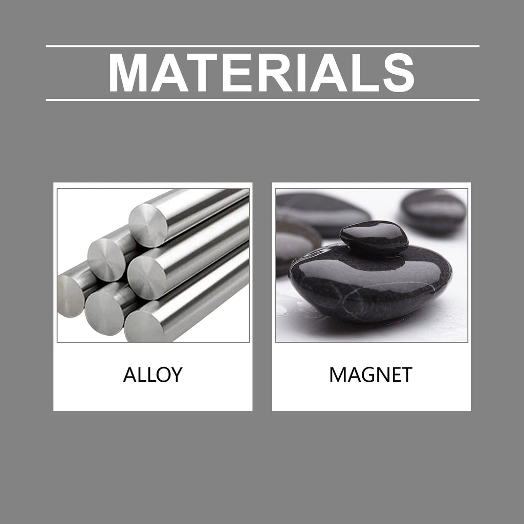 Hoexe silver Magnetic Ring Body Comfortable Sports Portable Simple Men's Daily Accessory Ring