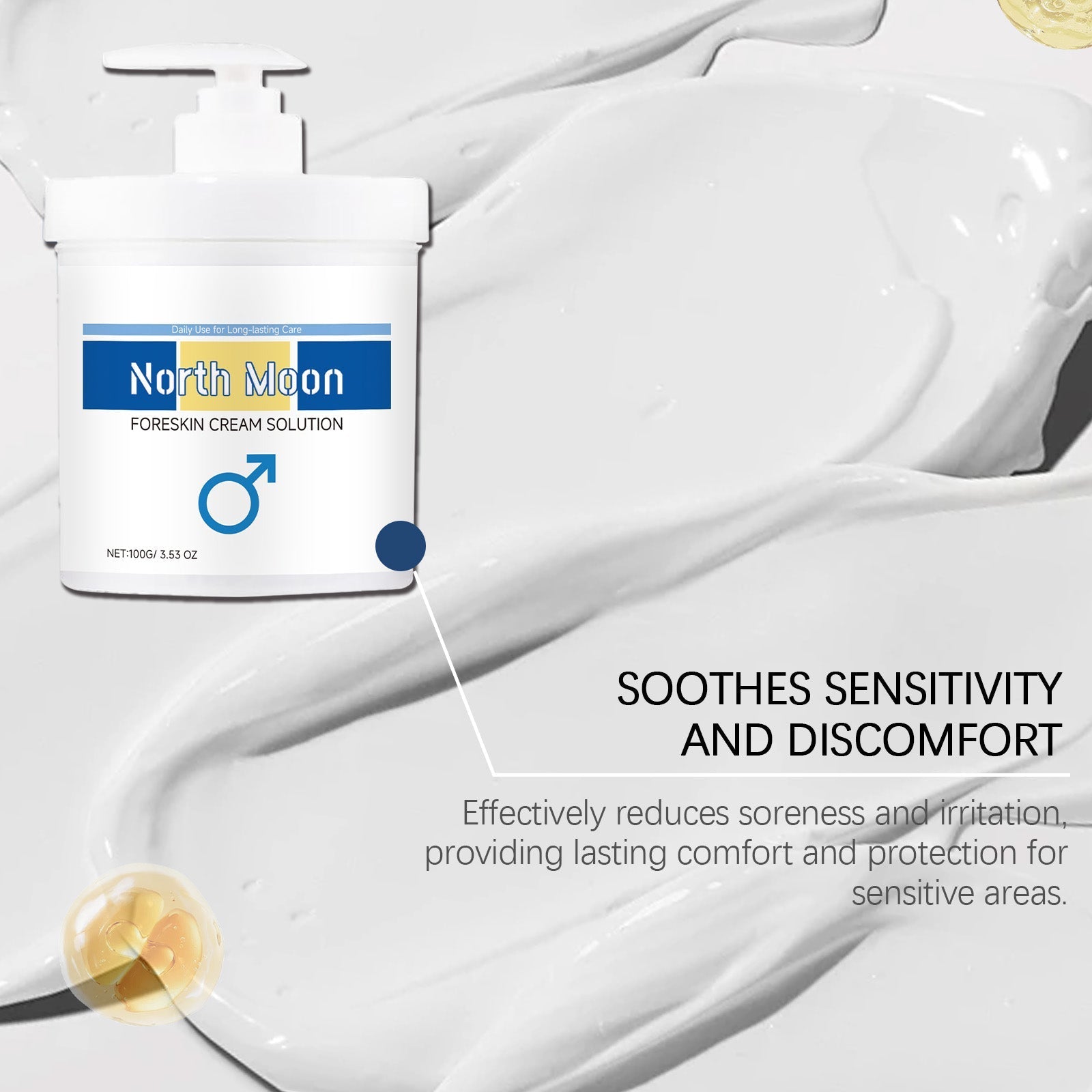 North Moon Men's Neck Cream Mild Ingredients Daily Moisturizing Moisturizing Soothing Body Moisturizing Care Cream