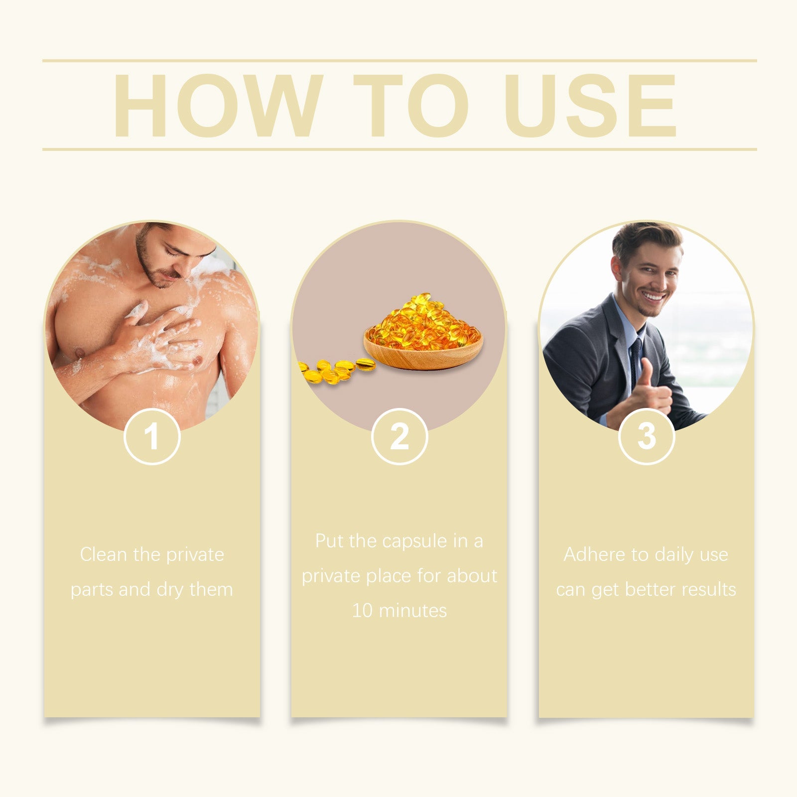 North Moon Men's Care Capsules Men's Gentle Herbal Care Vitality Boosting Body Care Capsules