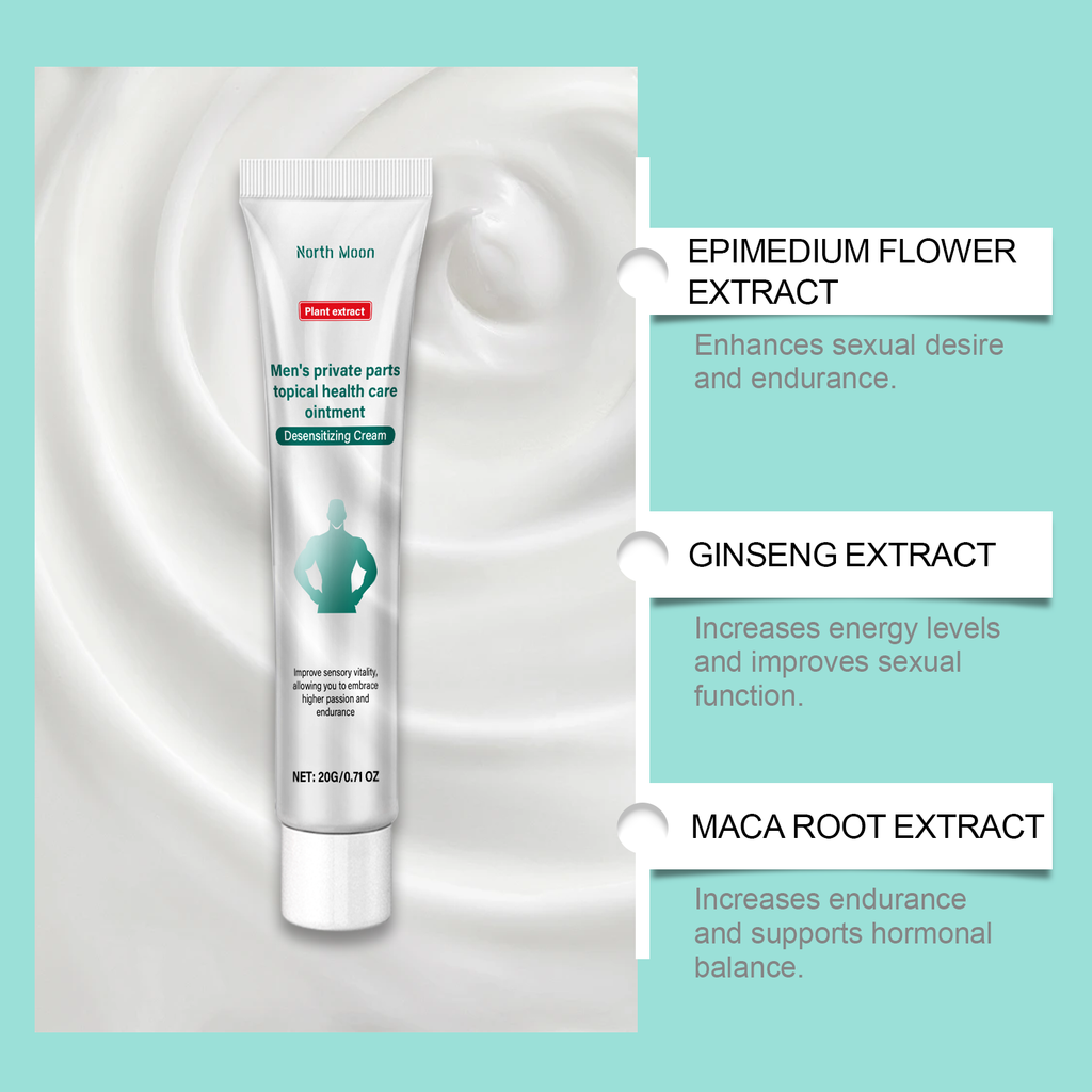 North Moon Men's Care Cream Enhance Comfort Men's Vitality Moisturizing Body Care Balm