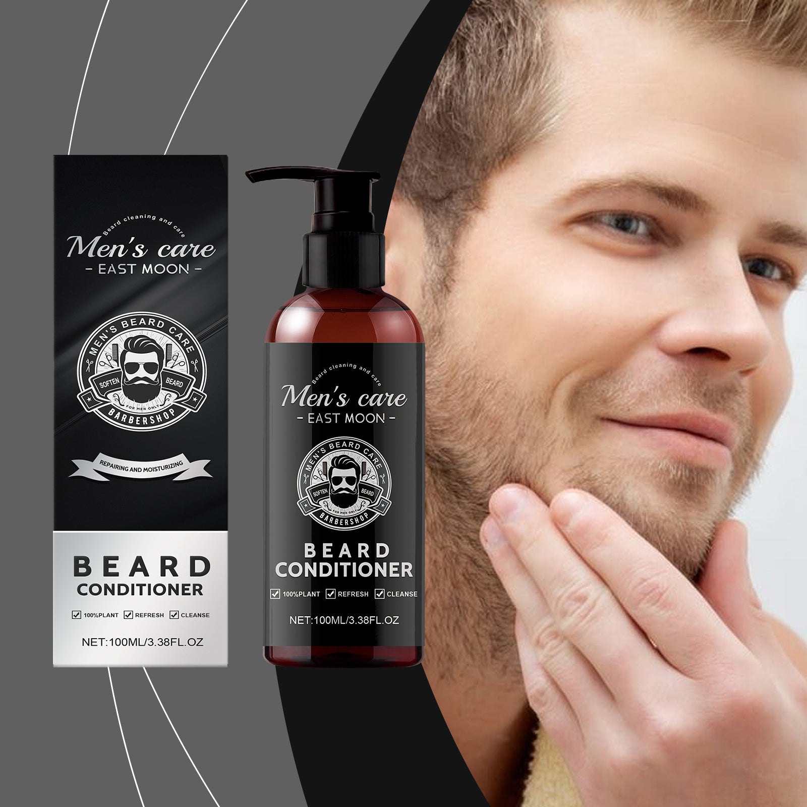East Moon Men’s Beard Conditioner – Hydrate, Nourish & Strengthen Beard