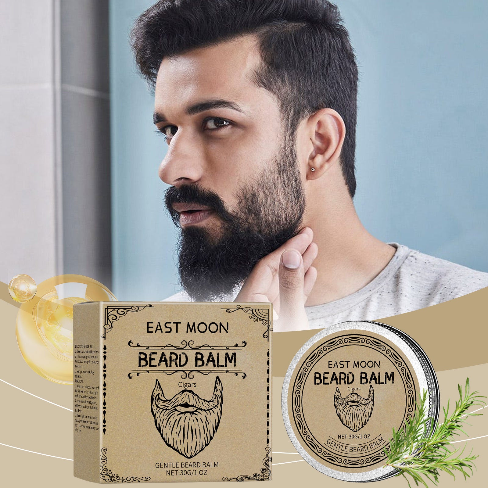East Moon Cigar Beard Wax