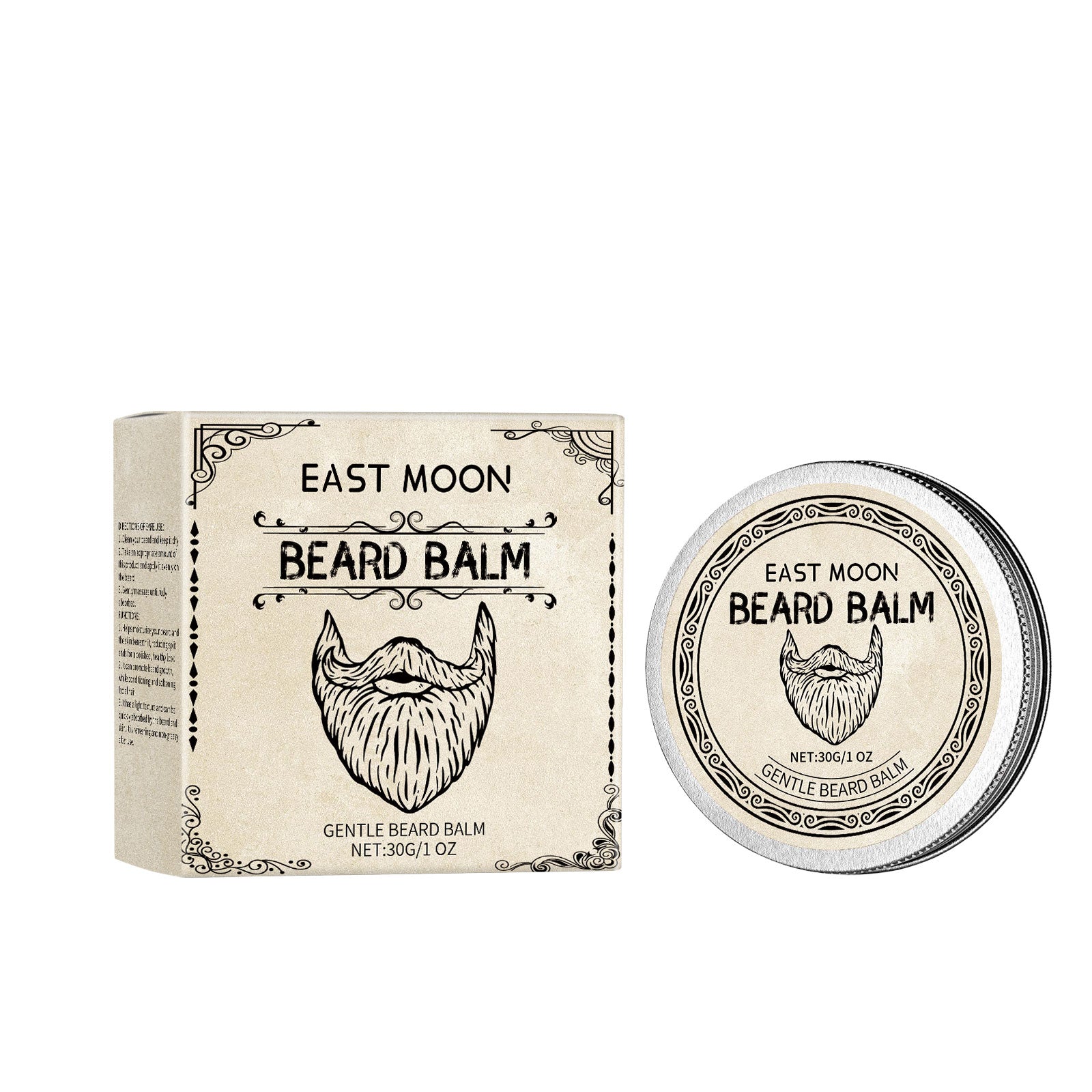 East Moon Men’s Vanilla Beard Wax – Nourish, Style & Hydrate Facial Hair