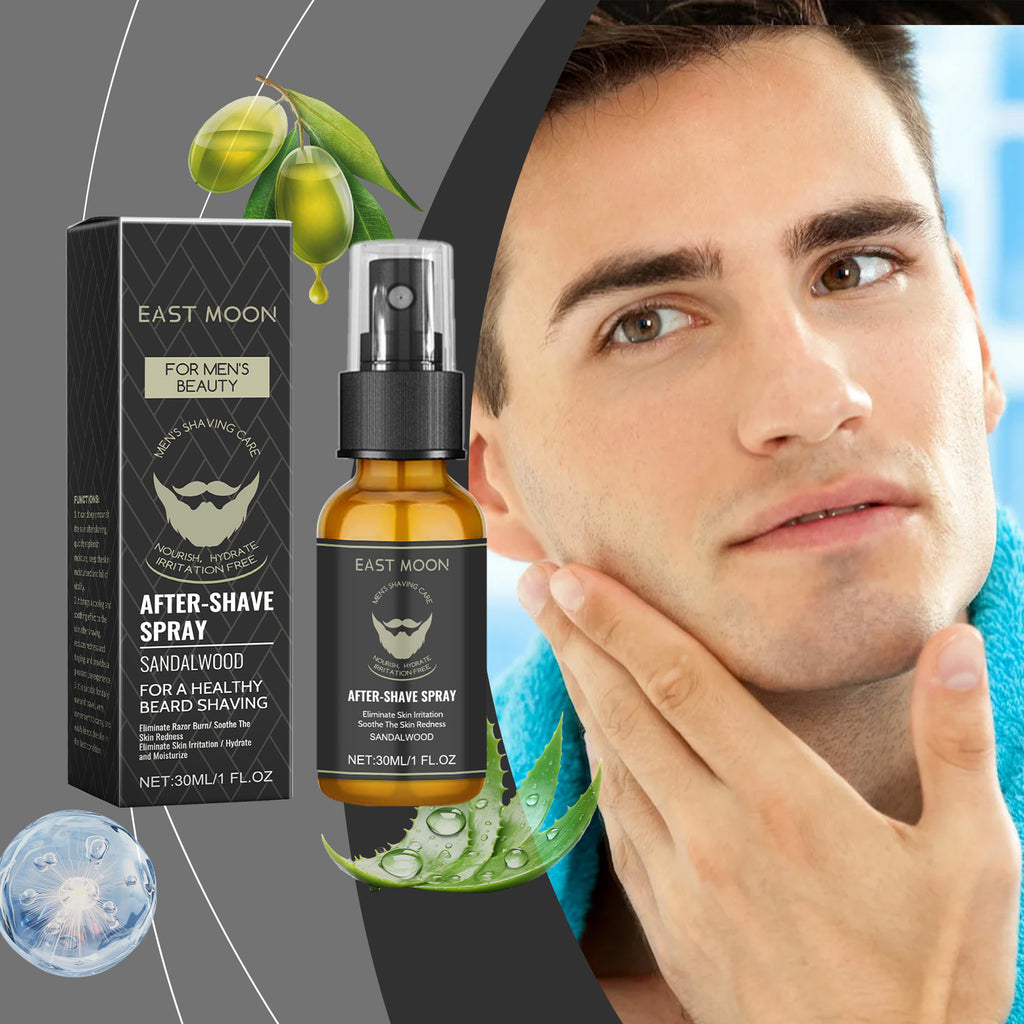 East Moon Men’s Aftershave Soothing Spray – Hydrate, Calm & Refresh Skin