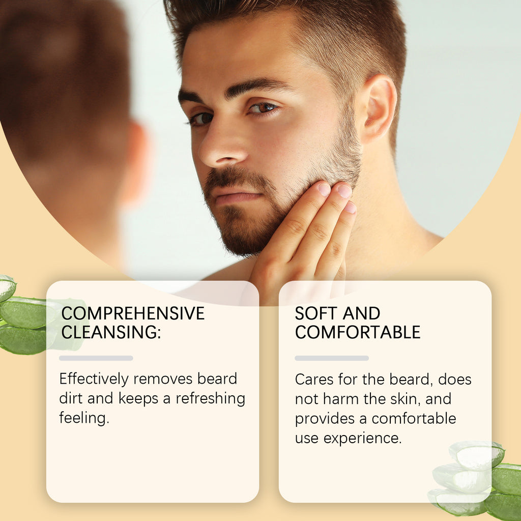 East Moon Men’s Post-Shave Beard Wash | Cleansing, Moisturizing & Softening Beard