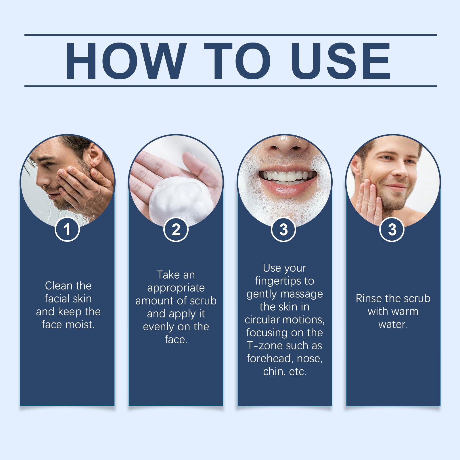 East Moon Men’s Oil Control Face Scrub – Deep Clean & Refresh