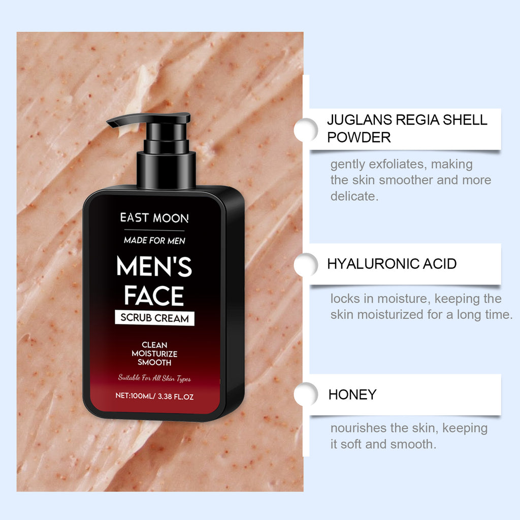 East Moon Men’s Oil Control Face Scrub – Deep Clean & Refresh