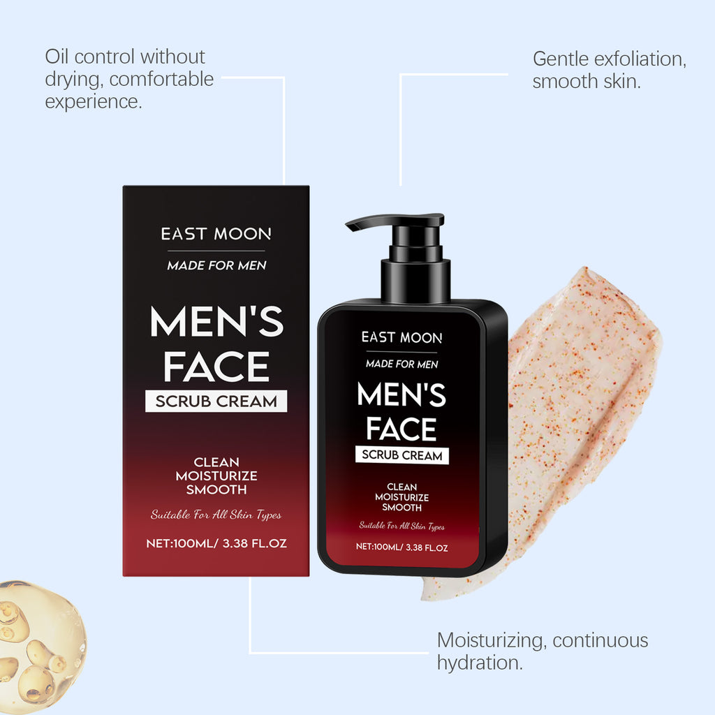 East Moon Men’s Oil Control Face Scrub – Deep Clean & Refresh