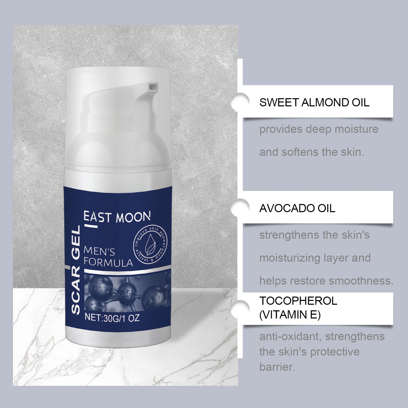 East Moon Men’s Skin Care Gel