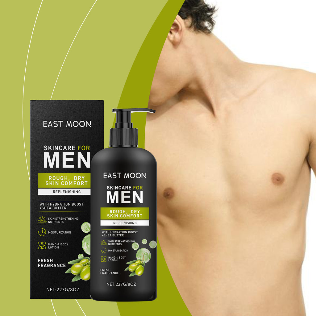 East Moon Men’s Shea Butter Body Lotion – Hydrate & Improve Skin Texture