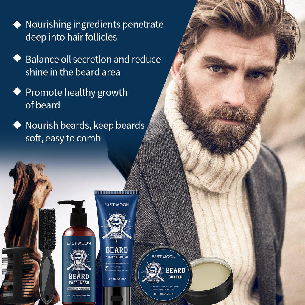 East Moon Sandalwood Beard Care Set for Men