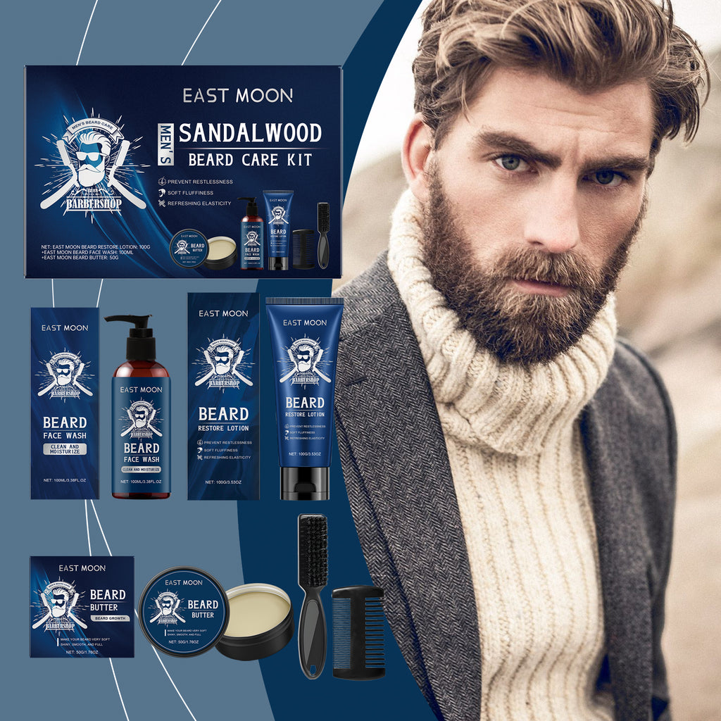 East Moon Sandalwood Beard Care Set for Men