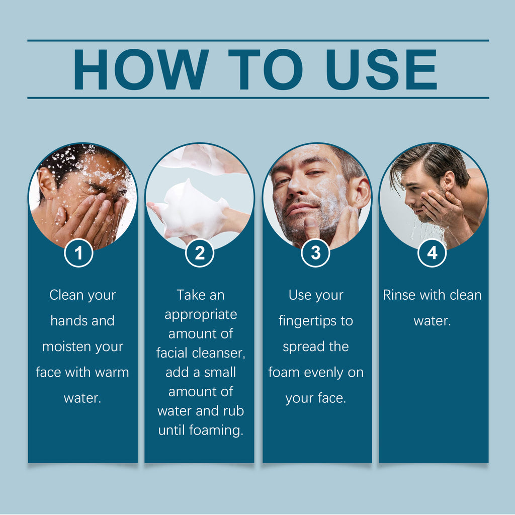 East Moon Men’s Exfoliating Face Wash – Gentle, Refreshing & Hydrating Cleanser