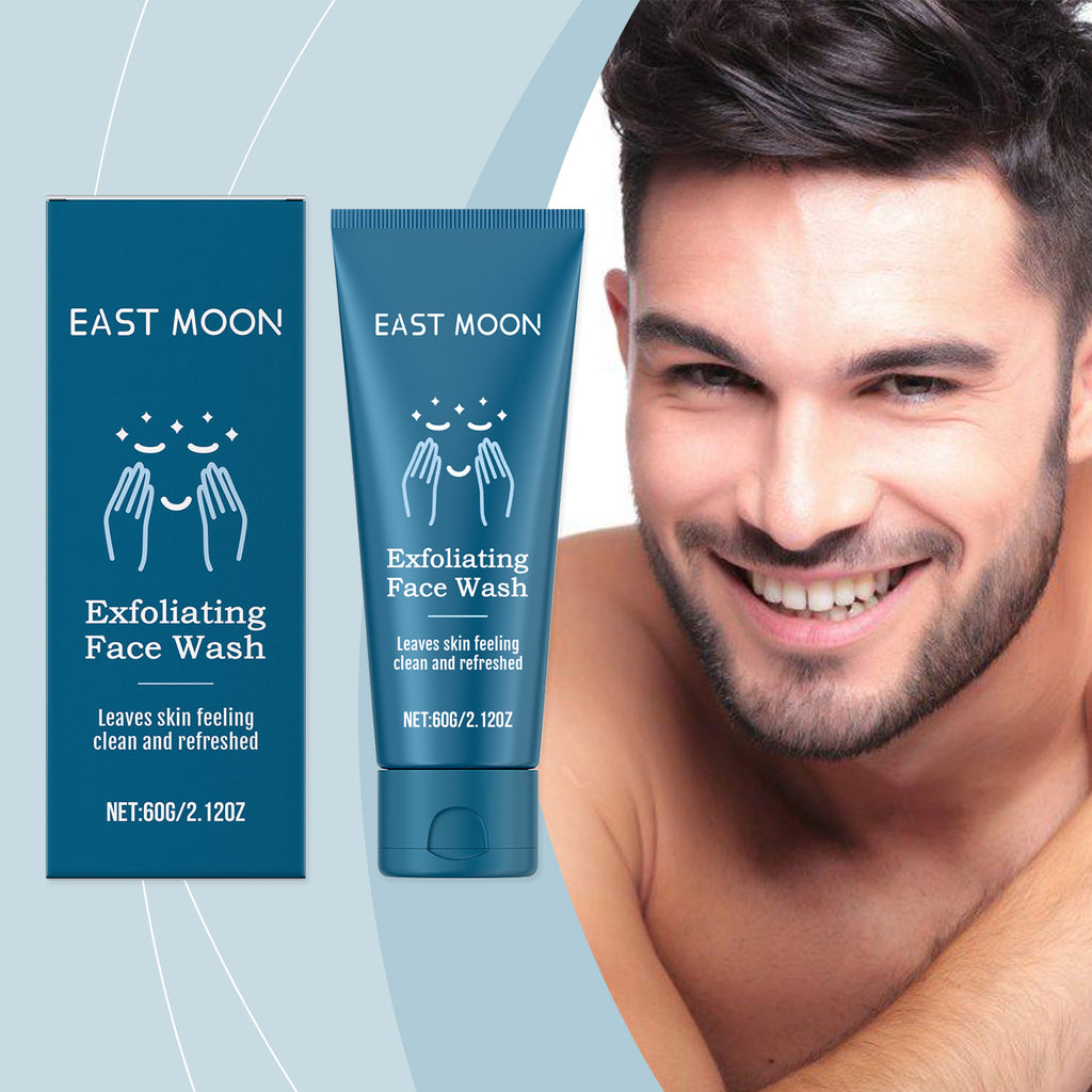 East Moon Men’s Exfoliating Face Wash – Gentle, Refreshing & Hydrating Cleanser