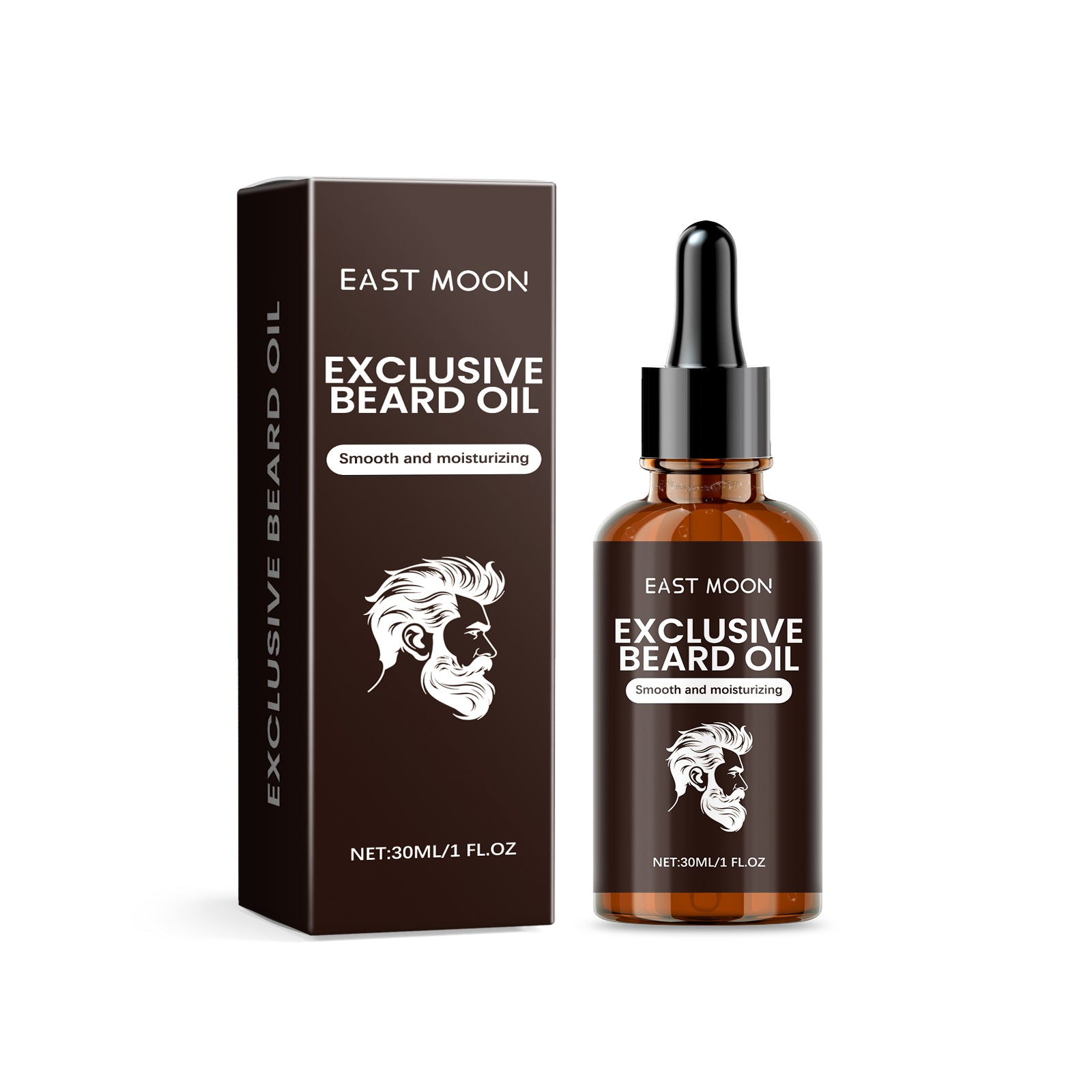 East Moon Men’s Beard Oil – Hydrate, Repair & Nourish Facial Hair