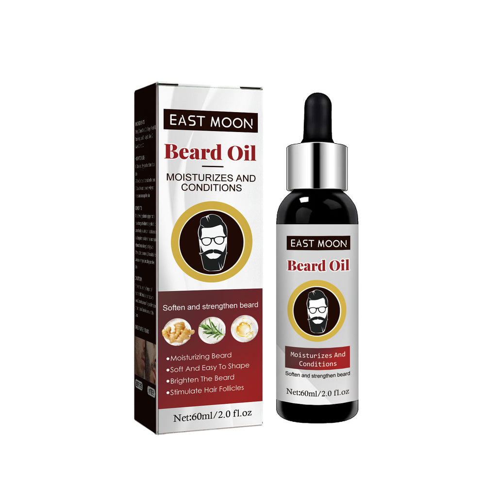 East Moon Men’s Beard Care Oil – Nourish, Strengthen & Soften Beard