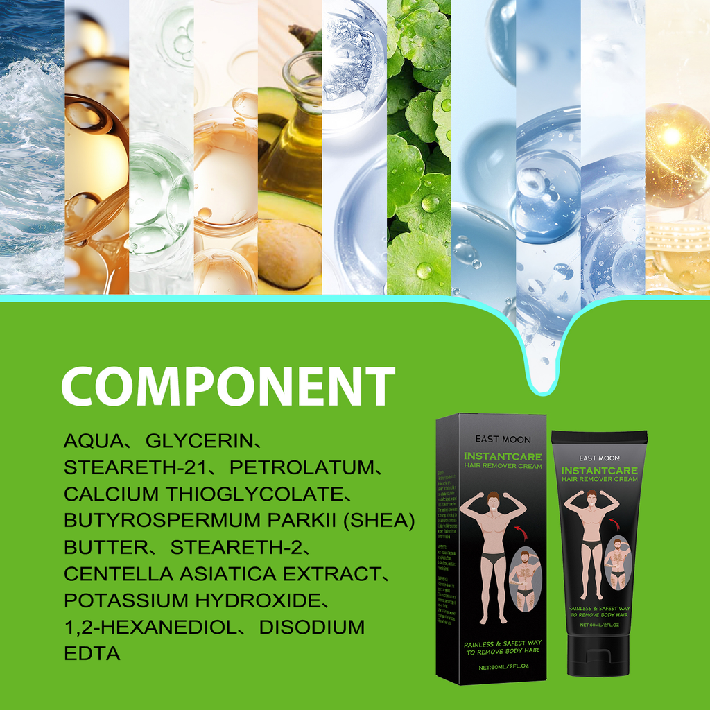 East Moon Men’s Hair Removal Cream – Gentle & Fast Hair Removal