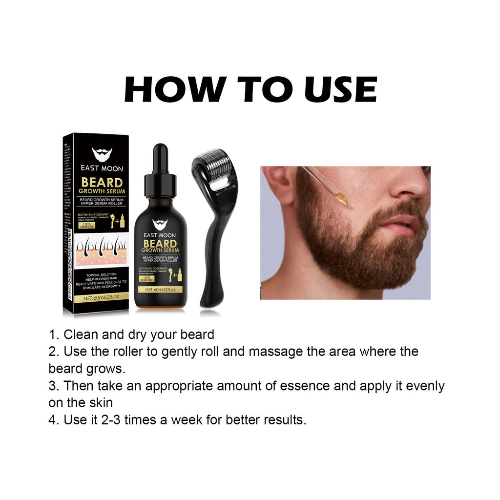 East Moon Beard Growth Serum Kit