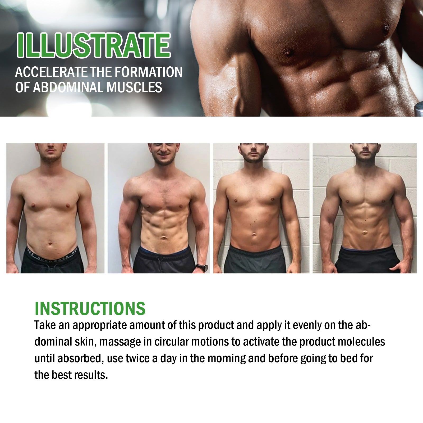 East Moon Men’s Abs Sculpting Cream