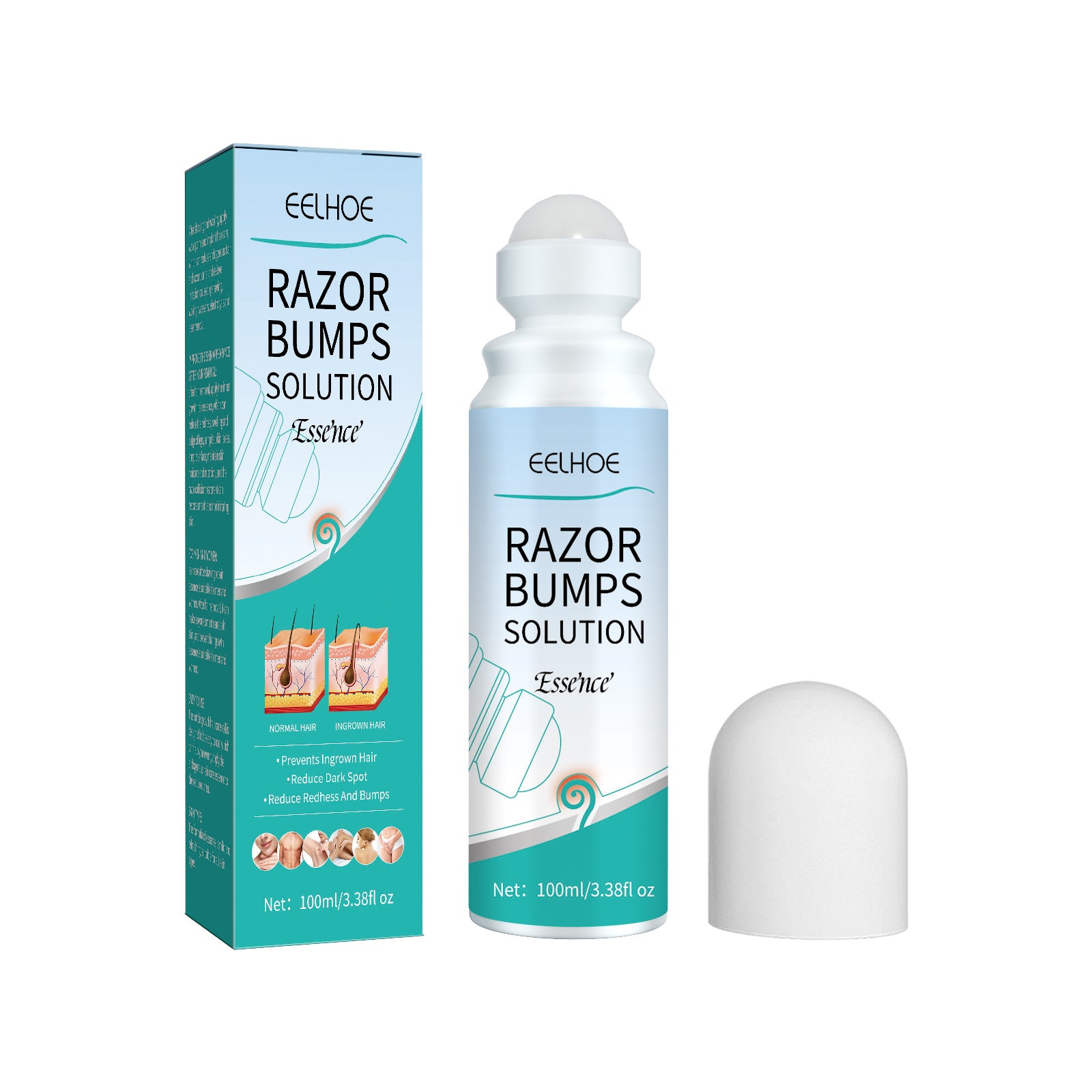 EELHOE Men’s Razor Bump Roll-On