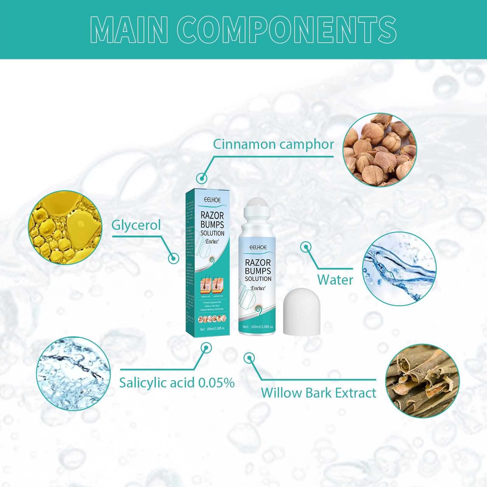 EELHOE Men’s Razor Bump Roll-On